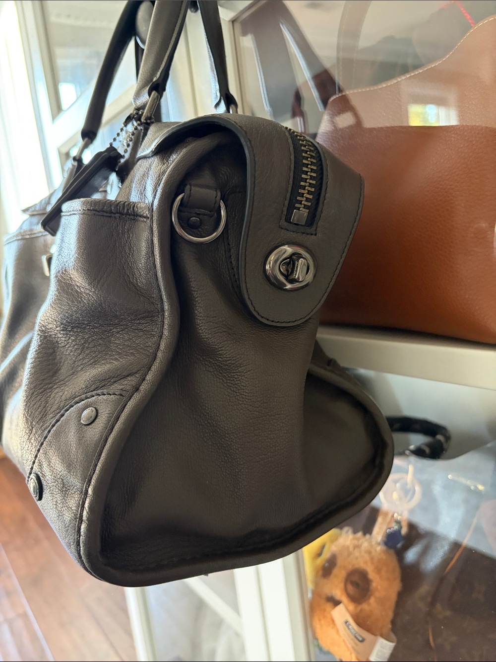 Coach Rhyder Satchel 32 Leather Top Handle or Crossbody Bag - Picture 3 of 15